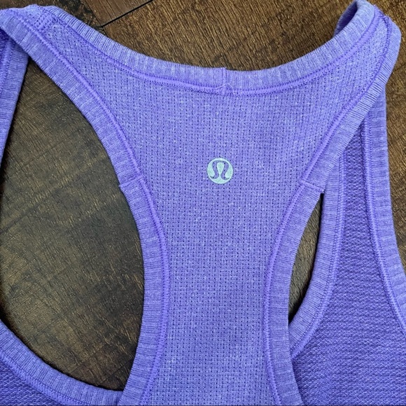 Lululemon Womens swiftly tech racerback tank top purple Sz 6 activewear - Picture 8 of 9
